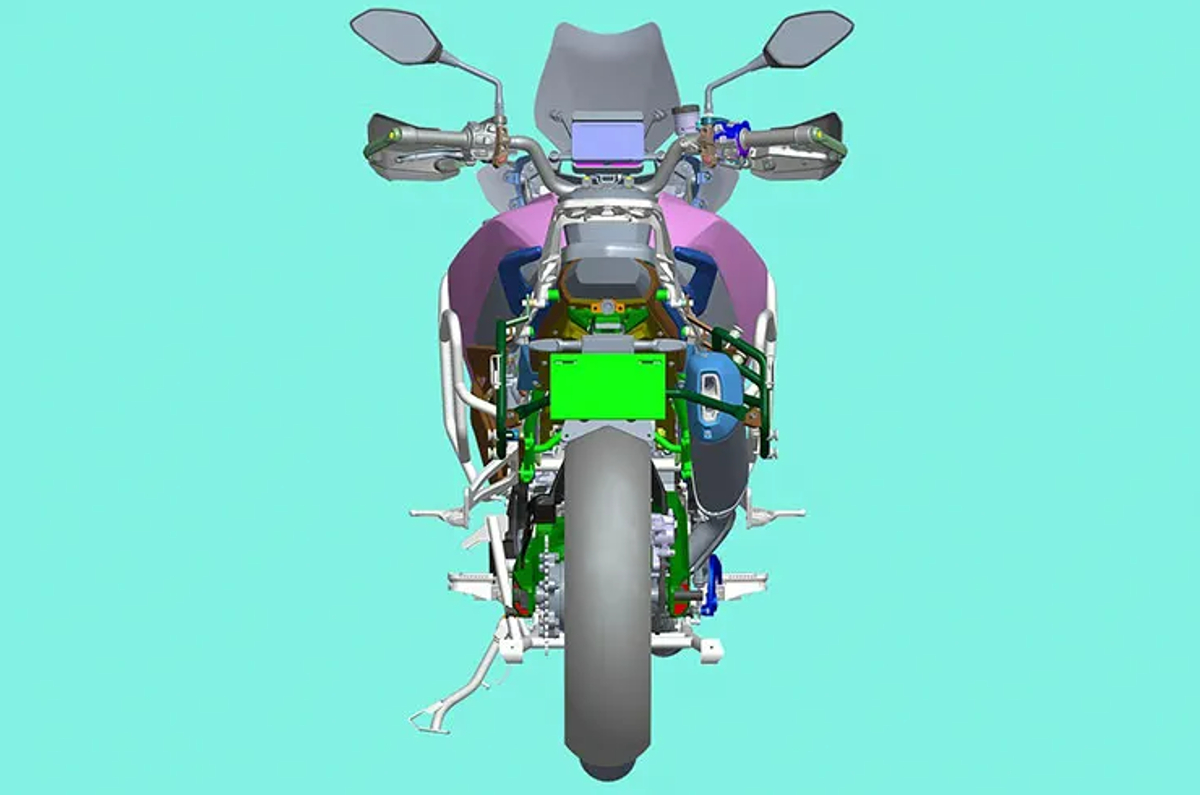 Benelli TRK 702 rear leaked static image.